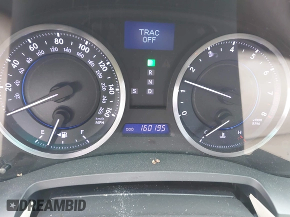 2012 Lexus IS 250 with VIN JTHBF5C24C5161720, listed as a IAAI auction lot 42132518 with 160,195 mi miles and . Bid and sale history available at DreamBid. Image 7.