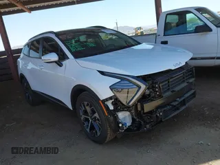 2025 Kia Sportage EX with VIN 5XYK33DF6SG320016, listed as a IAAI auction lot 42288232 with 214 mi miles and . Bid and sale history available at DreamBid. Image 1.