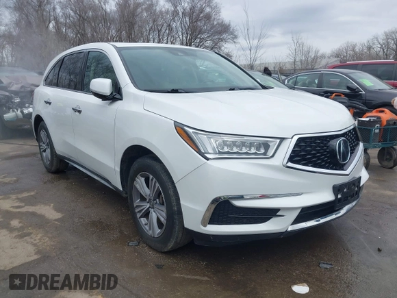 2020 Acura MDX with VIN 5J8YD4H30LL045764, listed as a IAAI auction lot 41697580 with 36,410 mi miles. Bid and sale history available at carsss.com. Image 1.