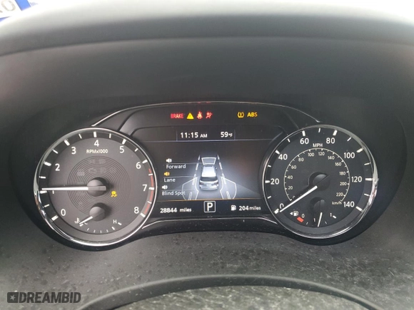2022 Infiniti QX80 SENSORY with VIN JN8AZ2BF5N9743901, listed as a Copart auction lot 78399434 with 28,844 mi miles and Salvage Title. Bid and sale history available at carsss.com. Image 9.