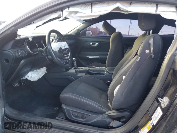2021 Ford Mustang EcoBoost with VIN 1FA6P8TH5M5151498, listed as a Copart auction lot 45869345 with 56,805 mi miles and Salvage Title. Bid and sale history available at carsss.com. Image 7.