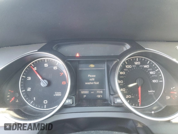 2011 Audi A5 Prestige with VIN WAUVFAFR2BA013925, listed as a Copart auction lot 46432635 with 165,502 mi miles and Clean title. Bid and sale history available at DreamBid. Image 9.