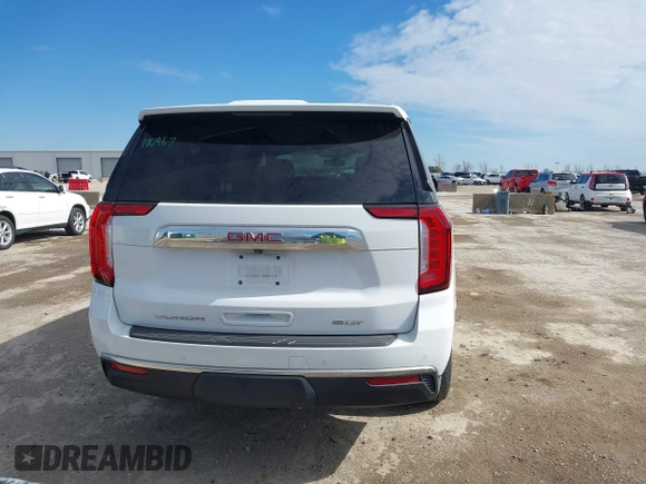 2021 GMC Yukon XL SLT with VIN 1GKS1GKD6MR100561, listed as a IAAI auction lot 41609215 with 37,429 mi miles and . Bid and sale history available at carsss.com. Image 16.
