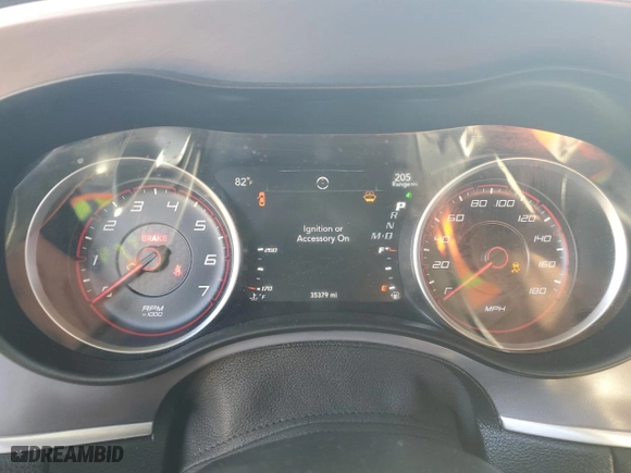 2020 Dodge Charger Scat Pack with VIN 2C3CDXGJ6LH107292, listed as a Copart auction lot 75531044 with 35,379 mi miles and Salvage Title. Bid and sale history available at carsss.com. Image 9.