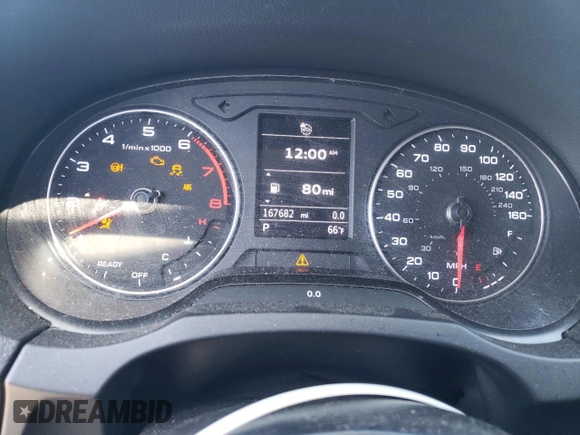 2017 Audi A3 Sedan Premium with VIN WAUAUHFF6H1034692, listed as a Copart auction lot 52635634 with 167,862 mi miles and Salvage Title. Bid and sale history available at carsss.com. Image 9.