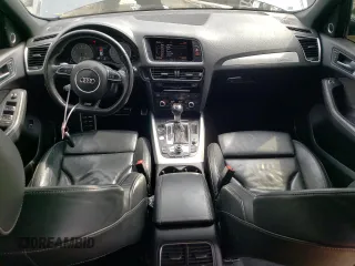 2017 Audi SQ5 Premium Plus with VIN WA1CCAFP6HA036533, listed as a Copart auction lot 59722024 with 91,866 mi miles and Salvage Title. Bid and sale history available at carsss.com. Image 8.