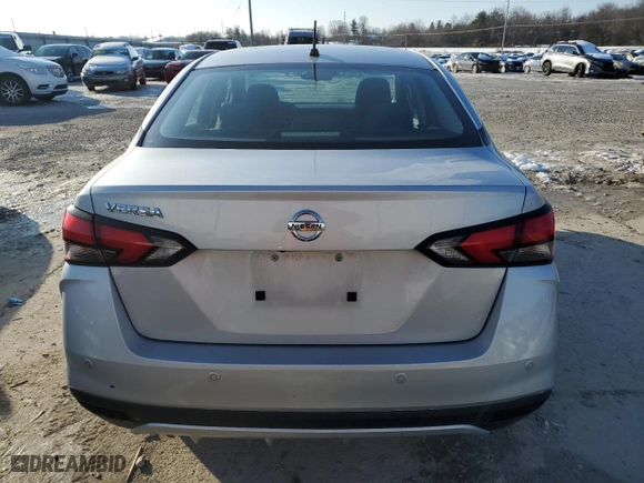 2020 Nissan Versa S with VIN 3N1CN8DV4LL897286, listed as a Copart auction lot 88895675 with 89,690 mi miles and Salvage Title. Bid and sale history available at carsss.com. Image 6.
