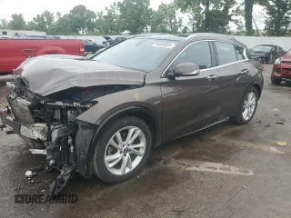2019 Infiniti QX30 Luxe with VIN SJKCH5CP2KA009238, listed as a Copart auction lot 59933895 with 44,236 mi miles and Salvage title. Bid and sale history available at DreamBid. Image 1.