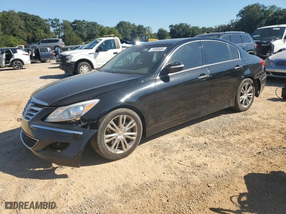 2013 Hyundai Genesis 3.8L with VIN KMHGC4DD0DU249256, listed as a Copart auction lot 72590684 with 140,680 mi miles and Non Repairable. Bid and sale history available at carsss.com. Image 1.
