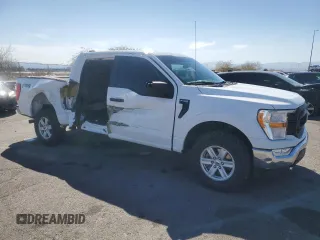 2021 Ford F-150 XL with VIN 1FTEW1EP0MKD90723, listed as a Copart auction lot 47408075 with 100,710 mi miles and Salvage Title. Bid and sale history available at carsss.com. Image 4.