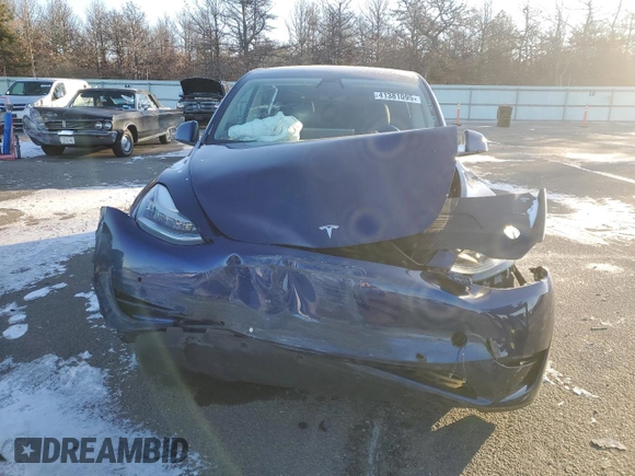 2021 Tesla Model Y Long Range with VIN 5YJYGDEE3MF089578, listed as a Copart auction lot 41381095 with 52,258 mi miles and Salvage Title. Bid and sale history available at DreamBid. Image 5.
