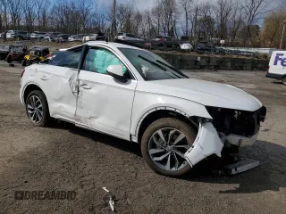 2021 Audi Q5 Premium with VIN WA1AAAFY4M2001967, listed as a Copart auction lot 49786025 with Not Provided miles and Salvage Title. Bid and sale history available at carsss.com. Image 4.