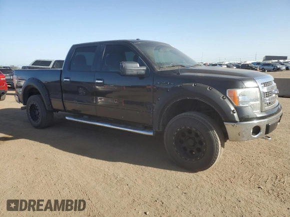 2013 Ford F-150 XL with VIN 1FTFW1EF5DKD44333, listed as a Copart auction lot 56946465 with 160,554 mi miles and Salvage title. Bid and sale history available at DreamBid. Image 4.