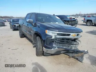 2022 Chevrolet Silverado 1500 LT with VIN 1GCPACED7NZ618721, listed as a IAAI auction lot 41281059 with 122,789 mi miles. Bid and sale history available at carsss.com. Image 1.