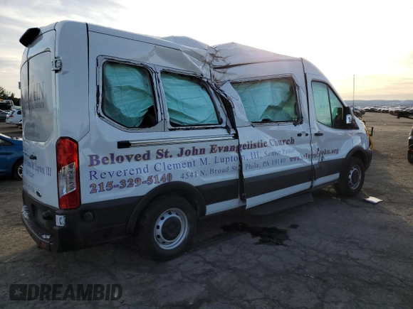 2019 Ford Transit Passenger XL with VIN 1FBAX2CM4KKA34304, listed as a Copart auction lot 85962184 with Not Provided miles and Salvage Title. Bid and sale history available at carsss.com. Image 3.