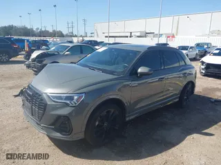 2020 Audi Q3 S line Premium Plus with VIN WA1EECF38L1089559, listed as a IAAI auction lot 41715264 with 74,192 mi miles. Bid and sale history available at carsss.com. Image 2.