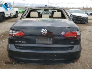 2016 Volkswagen Jetta Sedan 1.8T SEL with VIN 3VWL07AJ0GM228629, listed as a Copart auction lot 48439375 with 177,119 mi miles and Salvage Title. Bid and sale history available at carsss.com. Image 6.