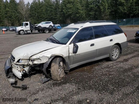 2001 Subaru Legacy Wagon Outback w/RB Equip with VIN 4S3BH665516621059, listed as a Copart auction lot 49511515 with 166,520 mi miles and Salvage Title. Bid and sale history available at carsss.com. Image 1.