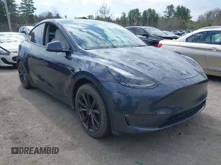 2022 Tesla Model Y Performance z VIN 7SAYGDEF6NF558028, wystawiony jako IAAI lot #42079975 z przebiegiem 38 747 mil mil oraz . Historia ofert i sprzedaży dostępna na DreamBid. Obrazek 1.