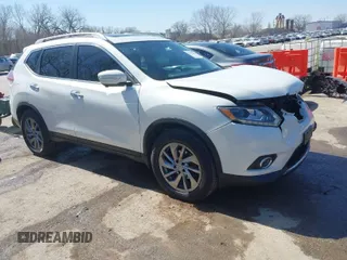 2014 Nissan Rogue SV with VIN 5N1AT2MV0EC794867, listed as a IAAI auction lot 41752012 with 128,840 mi miles. Bid and sale history available at carsss.com. Image 1.