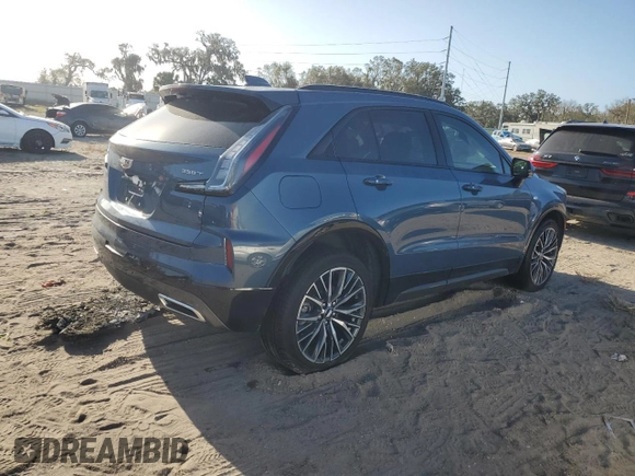 2024 Cadillac XT4 FWD Sport with VIN 1GYFZER40RF249101, listed as a Copart auction lot 76312304 with 1,969 mi miles and Salvage title. Bid and sale history available at DreamBid. Image 3.