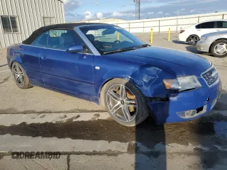 2005 Audi A4 3.0L with VIN WAUDT48H05K008439, listed as a Copart auction lot 45581385 with 180,932 mi miles and Salvage Title. Bid and sale history available at carsss.com. Image 4.
