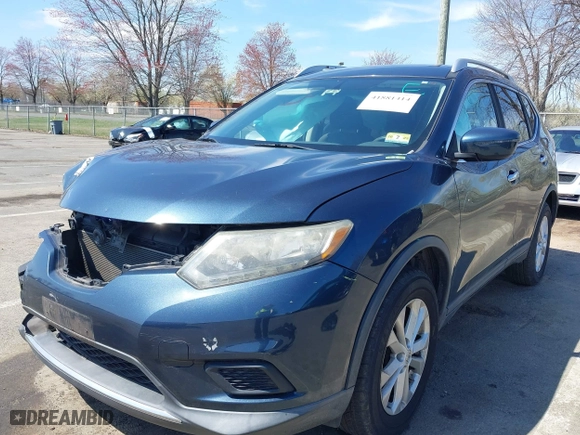 2016 Nissan Rogue S with VIN KNMAT2MV5GP634869, listed as a IAAI auction lot 41881414 with 77,197 mi miles. Bid and sale history available at carsss.com. Image 20.