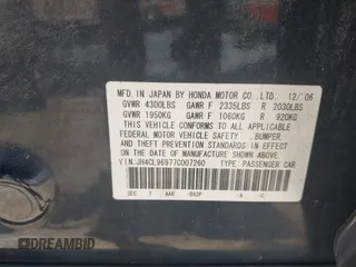 2007 Acura TSX Navi z VIN JH4CL96977C007260, wystawiony jako IAAI lot #42845953 z przebiegiem 139 307 mil mil oraz . Historia ofert i sprzedaży dostępna na DreamBid. Obrazek 9.