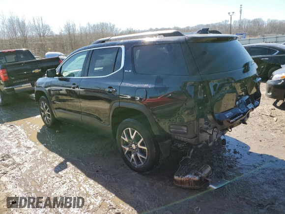 2021 GMC Acadia SLE with VIN 1GKKNKLS0MZ199897, listed as a Copart auction lot 46168535 with 25,693 mi miles and Salvage Title. Bid and sale history available at DreamBid. Image 2.