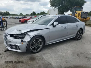 2018 Audi A4 Premium Plus with VIN WAUENAF44JA157367, listed as a Copart auction lot 55335495 with 64,276 mi miles and Salvage title. Bid and sale history available at DreamBid. Image 1.