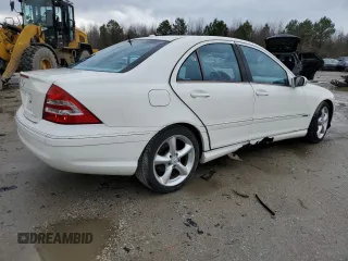 2006 Mercedes-Benz C 230 Sport with VIN WDBRF52H76F820795, listed as a Copart auction lot 45283985 with 225,732 mi miles and Salvage Title. Bid and sale history available at carsss.com. Image 3.