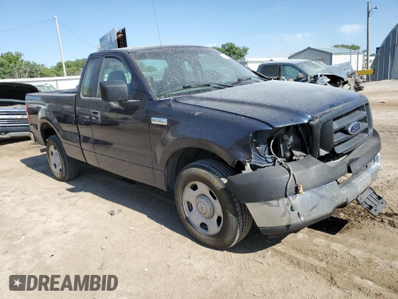 2005 Ford F-150 XL with VIN 1FTRF12W85NB33192, listed as a Copart auction lot 57240225 with 104,331 mi miles and Salvage title. Bid and sale history available at DreamBid. Image 4.