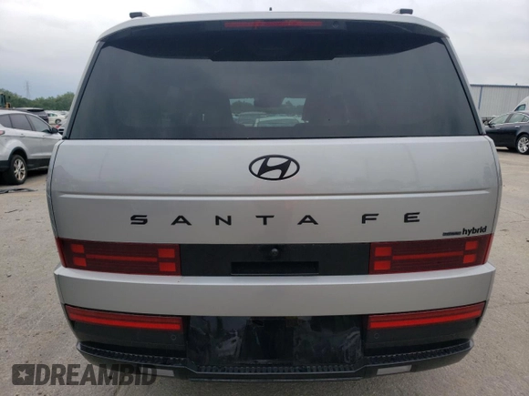 2024 Hyundai Santa Fe Hybrid Calligraphy with VIN 5NMP5DG13RH002618, listed as a Copart auction lot 67286114 with 6,348 mi miles and Salvage Title. Bid and sale history available at carsss.com. Image 6.