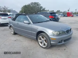 2004 BMW 3 Series 325Ci with VIN WBABW33484PL32415, listed as a IAAI auction lot 41437528 with 105,615 mi miles. Bid and sale history available at carsss.com. Image 1.