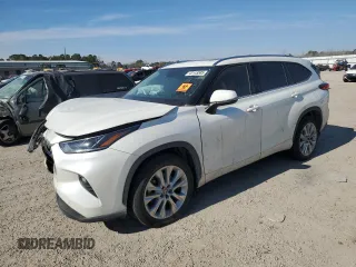 2021 Toyota Highlander Hybrid Limited with VIN 5TDYARAH3MS006077, listed as a Copart auction lot 43145585 with 121,815 mi miles and Salvage title. Bid and sale history available at DreamBid. Image 1.