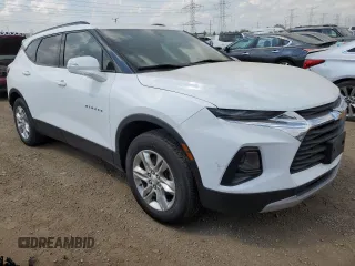 2020 Chevrolet Blazer LT with VIN 3GNKBCR46LS690805, listed as a Copart auction lot 56570235 with 52,451 mi miles and Salvage title. Bid and sale history available at DreamBid. Image 4.