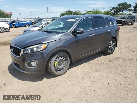 2016 Kia Sorento EX with VIN 5XYPH4A58GG117774, listed as a Copart auction lot 58323205 with 111,712 mi miles and Salvage title. Bid and sale history available at DreamBid. Image 1.