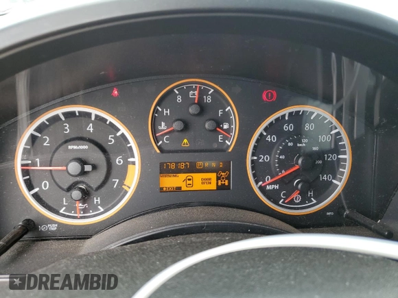 2015 Nissan Titan SL with VIN 1N6AA0EC8FN501862, listed as a Copart auction lot 51870185 with 178,187 mi miles and Salvage Title. Bid and sale history available at carsss.com. Image 9.