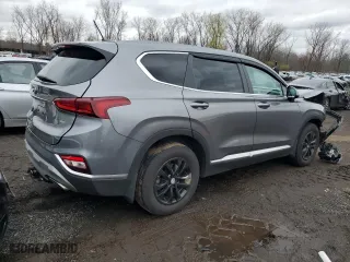 2020 Hyundai Santa Fe SE with VIN 5NMS2CAD5LH151667, listed as a Copart auction lot 52410285 with 51,065 mi miles and Salvage Title. Bid and sale history available at carsss.com. Image 3.