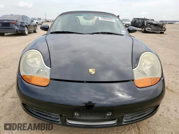 2002 Porsche Boxster S with VIN WP0CB29862U662253, listed as a Copart auction lot 63684845 with 115,500 mi miles and Salvage title. Bid and sale history available at DreamBid. Image 5.