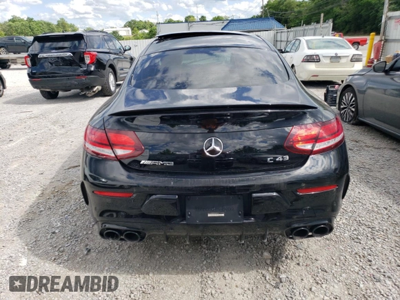 2021 Mercedes-Benz C 43 AMG with VIN W1KWJ6EB5MG099731, listed as a Copart auction lot 56369644 with 38,062 mi miles and Salvage title. Bid and sale history available at DreamBid. Image 6.