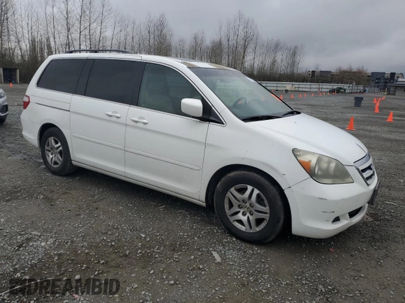 2005 Honda Odyssey EX-L with VIN 5FNRL38655B000691, listed as a Copart auction lot 47814195 with 233,384 mi miles and Clean Title. Bid and sale history available at carsss.com. Image 4.
