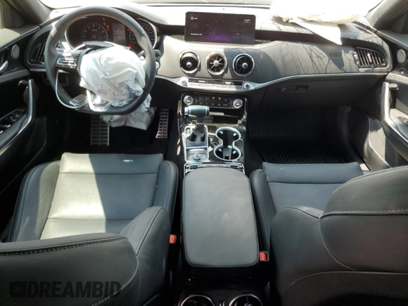 2022 Kia Stinger GT-Line with VIN KNAE35LD1N6117466, listed as a Copart auction lot 64859264 with 13,049 mi miles and Salvage Title. Bid and sale history available at DreamBid. Image 8.