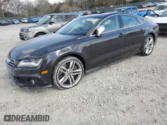 2013 Audi S7 with VIN WAUW2BFC1DN153798, listed as a Copart auction lot 49264295 with 81,579 mi miles and Salvage Title. Bid and sale history available at carsss.com. Image 1.