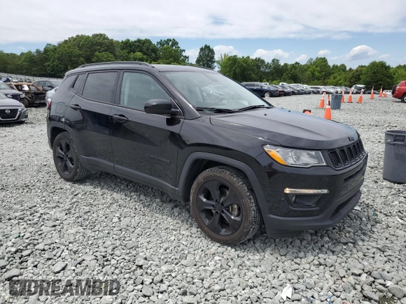 2021 Jeep Compass Latitude with VIN 3C4NJCBB2MT539201, listed as a Copart auction lot 58325985 with 94,170 mi miles and Salvage title. Bid and sale history available at DreamBid. Image 4.