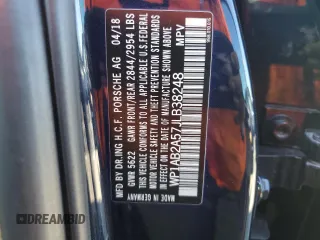 2018 Porsche Macan S с VIN WP1AB2A57JLB38248, выставлен на аукционе Copart как лот 46468495 с пробегом Не указан миль и Списание • Salvage title. История ставок и продаж доступна на DreamBid. Изображение 15.