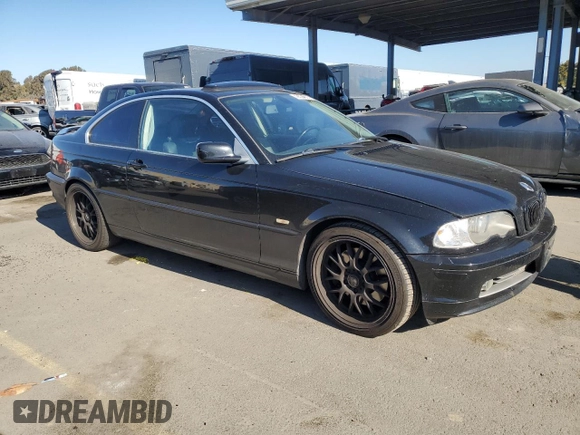 2001 BMW 3 Series 330Ci with VIN WBABN534X1JU33100, listed as a Copart auction lot 42536905 with 158,792 mi miles and Clean Title. Bid and sale history available at carsss.com. Image 4.