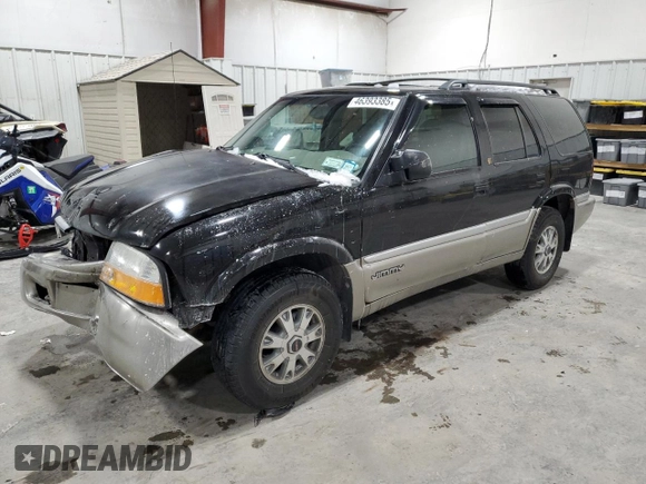 2001 GMC Jimmy SLE with VIN 1GKDT13WX12162484, listed as a Copart auction lot 46393385 with 0 mi miles and Salvage Title. Bid and sale history available at carsss.com. Image 1.