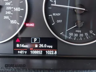 2015 BMW 3 Series 320i with VIN WBA3B1C53FP831476, listed as a IAAI auction lot 41219821 with 108,852 mi miles. Bid and sale history available at carsss.com. Image 7.