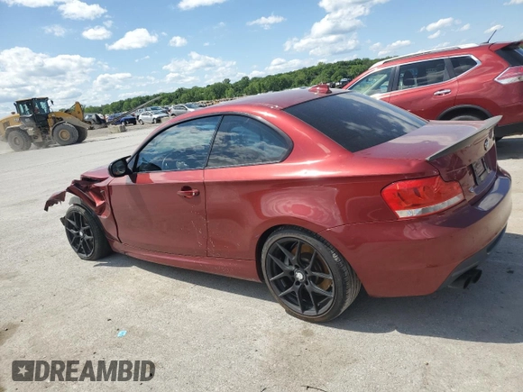 2012 BMW 1 Series 135i с VIN WBAUC9C5XCVM12726, выставлен на аукционе Copart как лот 58204845 с пробегом 84 331 миль миль и Списание • Salvage title. История ставок и продаж доступна на DreamBid. Изображение 2.